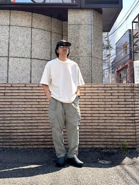「BEAVER（ビーバー）のアイテム」を使った、Funachangさん（メンズ・177cm）の夏コーディネート