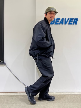 「MANASTASH（マナスタッシュ）のアイテム（スラックス）」を使った、Funachangさん（メンズ・177cm）の秋コーディネート