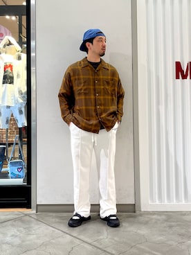 「SHAKA（シャカ）のアイテム」を使った、Funachangさん（メンズ・177cm）の夏コーディネート
