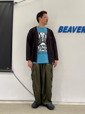 値下げ交渉可　Needles ニードルス トラックパンツ　カーキ色 ニードルズ NEEDLES 6ポケ カーゴ ヒザデルパンツ ワイドパンツ