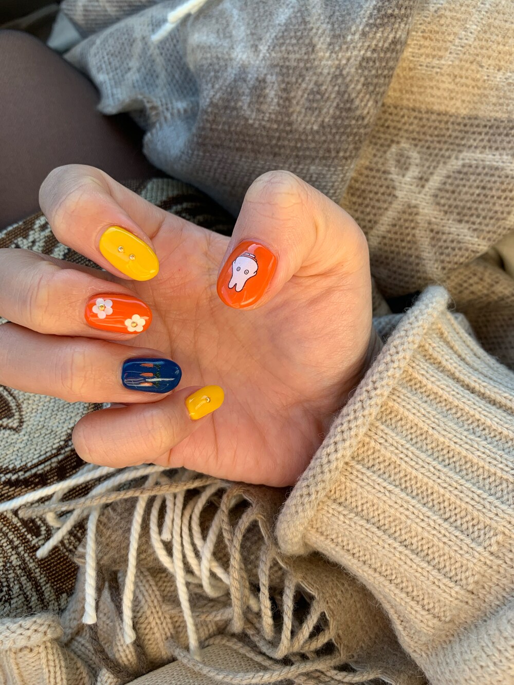 バースデイ miffy ミッフィー うるわし ハリスツイード マフラー バースデイ miffy ミッフィー うるわし ハリスツイード マフラー