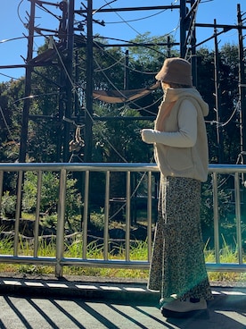 「ブーツコーデ」｜「アイテム（その他アウター）」を使った、nozomiさん（レディース・156cm）の秋コーディネート