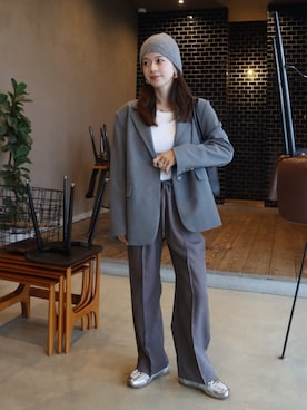 「アイテム（ハイライト/シェーディング）」を使った、miisuuzuukiiさん（レディース・162cm）の秋コーディネート