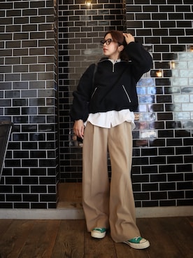 「Celvoke（セルヴォーク）のアイテム（メイクアップ）」を使った、miisuuzuukiiさん（レディース・162cm）の秋コーディネート