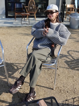 「Supreme （シュプリーム）のアイテム」を使った、miisuuzuukiiさん（レディース・162cm）の秋コーディネート