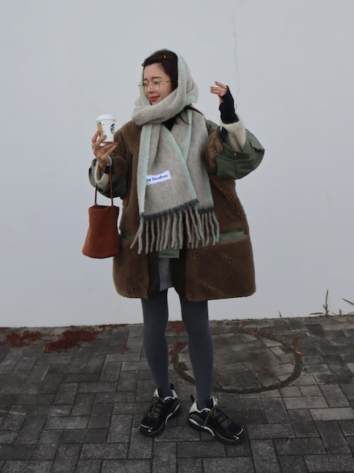 THERMAL PRO FLEECE TUCK MINI SKIRT サーマルプロフリースタックミニ