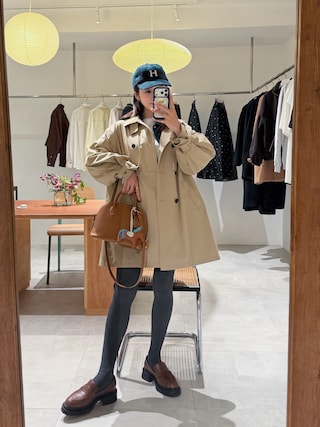 「IRADOWL（アイラドール）の厚手リブタイツ（タイツ/ストッキング）」を使った、miisuuzuukiiさん（レディース・162cm）の秋コーディネート