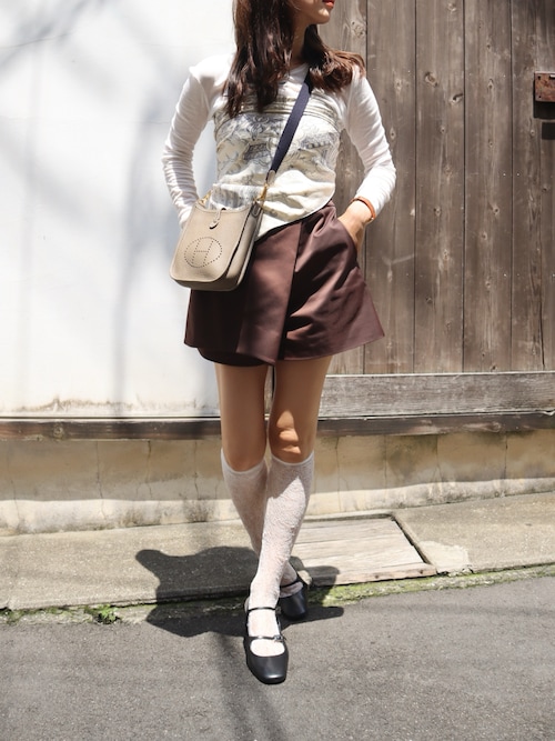 Spider Lace High Socks/スパイダーレースハイソックス【MAISON