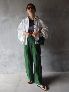 「UNITED ARROWS（ユナイテッドアローズ）のアイテム（ピアス（両耳用））」を使った、miisuuzuukiiさん（レディース・162cm）の春コーディネート