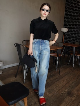 「miu miu（ミュウミュウ）のアイテム」を使った、miisuuzuukiiさん（レディース・162cm）の夏コーディネート