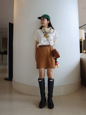 「HUNTER(ハンター)のアイテム」を使った、miisuuzuukiiさん(レディース・162cm)の夏コーディネート