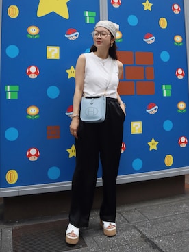 「rom&nd（ロムアンド）のアイテム」を使った、miisuuzuukiiさん（レディース・162cm）の夏コーディネート