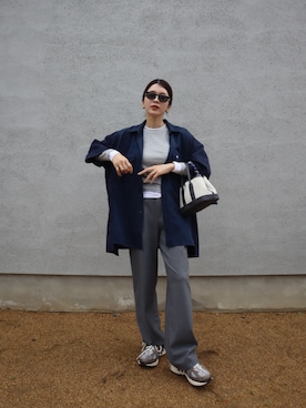 「NEW BALANCE（ニューバランス）の＜New Balance＞1906 スニーカー（スニーカー、ブラウン系）」を使った、miisuuzuukiiさん（レディース・162cm）の春コーディネート