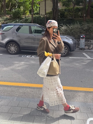 「JUNG SAEM MOOL(ジョンセンムル)のJUNG SAEM MOOL スキンヌーダークッション(ファンデーション)」を使った、miisuuzuukiiさん(レディース・162cm)の秋コーディネート