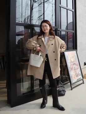 「HERMES（エルメス）のアイテム」を使った、miisuuzuukiiさん（レディース・162cm）の春コーディネート