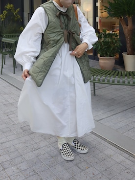 BEAMS BOY リップ サーモ ライナー ベスト ¥16,280 リボン真っ直ぐ結べる？リップサーモライナーベストを紹介
