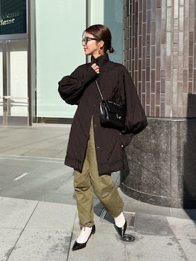 「JIL SANDER（ジルサンダー）のアイテム（その他アウター）」を使った、miisuuzuukiiさん（レディース・162cm）の秋コーディネート
