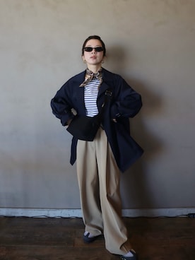 「ëpaのアイテム（Tシャツ/カットソー、その他）」を使った、miisuuzuukiiさん（レディース・162cm）の春コーディネート