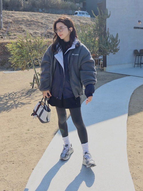 「6(ロク)の<6(ROKU)>フーデッド ナイロン ジャケット(その他アウター)」を使った、miisuuzuukiiさん(レディース・162cm)の冬コーディネート