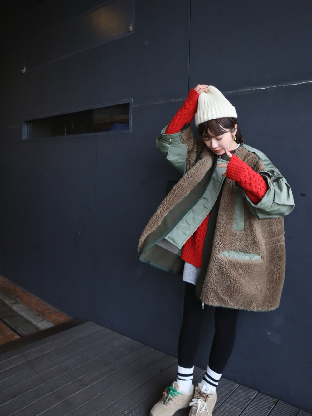 THERMAL PRO FLEECE TUCK MINI SKIRT サーマルプロフリースタックミニ