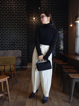 「アイテム（ハンドバッグ）」を使った、miisuuzuukiiさん（レディース・162cm）の冬コーディネート