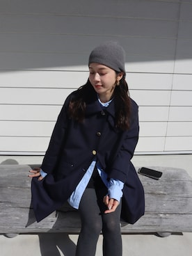 「CA4LA（カシラ）のアイテム（帽子）」を使った、miisuuzuukiiさん（レディース・162cm）の春コーディネート