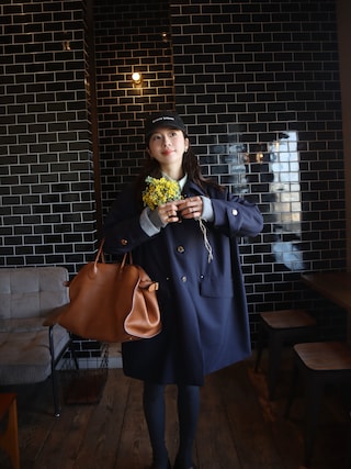 「IRADOWL（アイラドール）の厚手リブタイツ（タイツ/ストッキング）」を使った、miisuuzuukiiさん（レディース・162cm）の春コーディネート