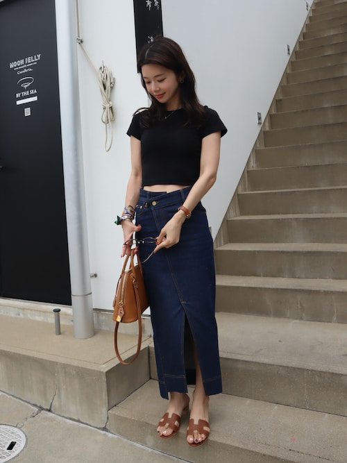 WOMEN【Hanes for BIOTOP】TRIBLEND CROPPED T-SHIRTS 2P (SOLID