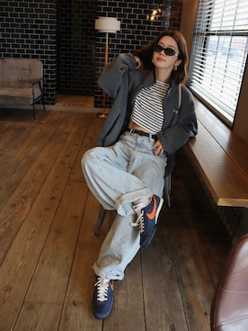 「アイテム（メイクアップ）」を使った、miisuuzuukiiさん（レディース・162cm）の春コーディネート