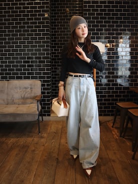 「hellam（へラム）のアイテム」を使った、miisuuzuukiiさん（レディース・162cm）の春コーディネート