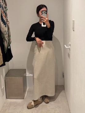 「miu miu（ミュウミュウ）のアイテム」を使った、miisuuzuukiiさん（レディース・162cm）の秋コーディネート