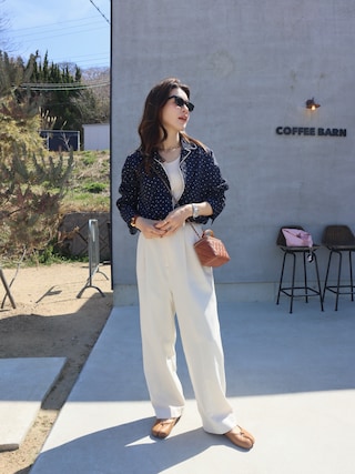 「Maison Margiela（メゾンマルジェラ）の"" - shoes（バレエシューズ）」を使った、miisuuzuukiiさん（レディース・162cm）の春コーディネート