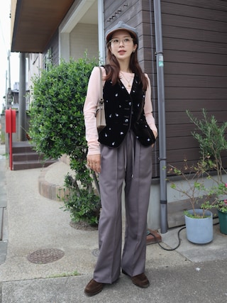 「JUNG SAEM MOOL(ジョンセンムル)のJUNG SAEM MOOL スキンヌーダークッション(ファンデーション)」を使った、miisuuzuukiiさん(レディース・162cm)の秋コーディネート