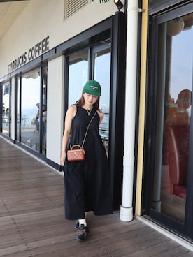 「POLO RALPH LAUREN（ポロ ラルフ ローレン）のアイテム（Cap、グリーン系）」を使った、miisuuzuukiiさん（レディース・162cm）の夏コーディネート