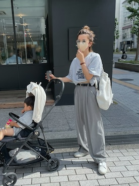 「UNITED ARROWS（ユナイテッドアローズ）のアイテム（ベルト）」を使った、miisuuzuukiiさん（レディース・162cm）の夏コーディネート