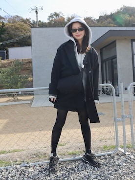 「アイテム（ハンドバッグ）」を使った、miisuuzuukiiさん（レディース・162cm）の冬コーディネート