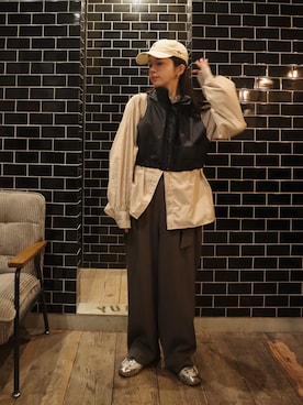 「miu miu（ミュウミュウ）のアイテム」を使った、miisuuzuukiiさん（レディース・162cm）の冬コーディネート