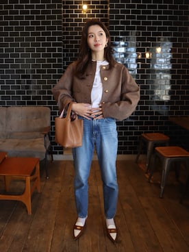 「アイテム（メイクアップ）」を使った、miisuuzuukiiさん（レディース・162cm）の秋コーディネート