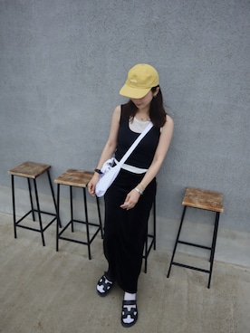 「Supreme （シュプリーム）のアイテム」を使った、miisuuzuukiiさん（レディース・162cm）の夏コーディネート