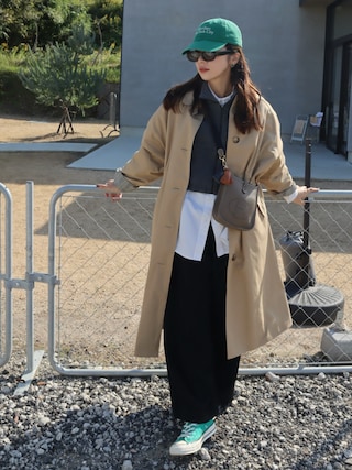 「NARS（ナーズ）の【数量限定】ミニアフターグロー　リキッドブラッシュ　＆　リップシャインデュオ（コスメキット/ギフトセット）」を使った、miisuuzuukiiさん（レディース・162cm）の秋コーディネート