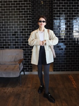 「HERMES（エルメス）のアイテム」を使った、miisuuzuukiiさん（レディース・162cm）の冬コーディネート