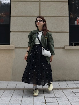 「ミリタリーシャツ」｜miisuuzuukiiさん（レディース・162cm）の春コーディネート