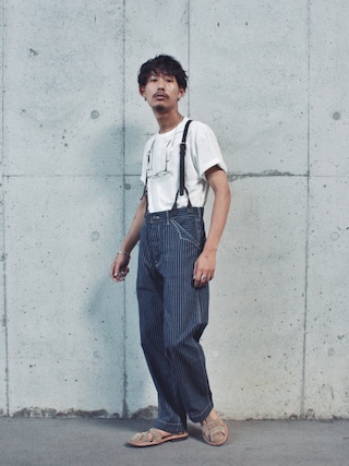 schott（ショット）の「Schott/ショット/別注LEATHER SUSPENDER
