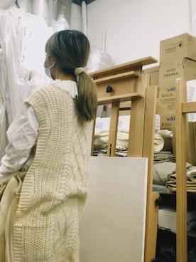 「merry jenny（メリージェニー）のアイテム（ジャンパースカート）」を使った、仙女瓜本仙さん（レディース・157cm）の秋コーディネート