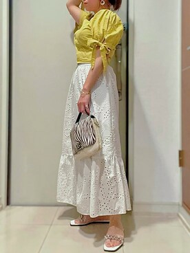 「Candy Beans（キャンディビーンズ）のアイテム」を使った、meiさん（レディース・149cm）の夏コーディネート