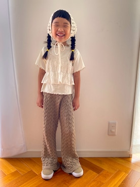 「アイテム（その他ヘアアクセサリー）」を使った、komaさん（キッズ・100cm）の秋コーディネート