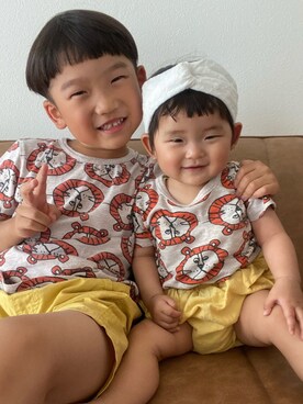 komaさん（キッズ・110cm）の夏コーディネート