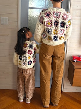 「アイテム（トップス）」を使った、komaさん（キッズ・100cm）の秋コーディネート