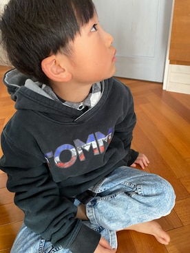 「TOMMY Hers（トミー ハーズ）のアイテム」を使った、komaさん（キッズ・110cm）の冬コーディネート