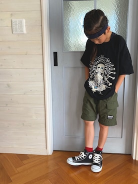 「アイテム（パンツ）」を使った、komaさん（キッズ・130cm）の夏コーディネート